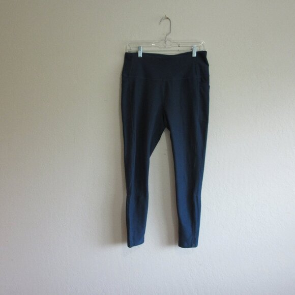 MONDETTA Teal Pull On Performance Luxury Large Leggings with Pockets - Picture 1 of 5